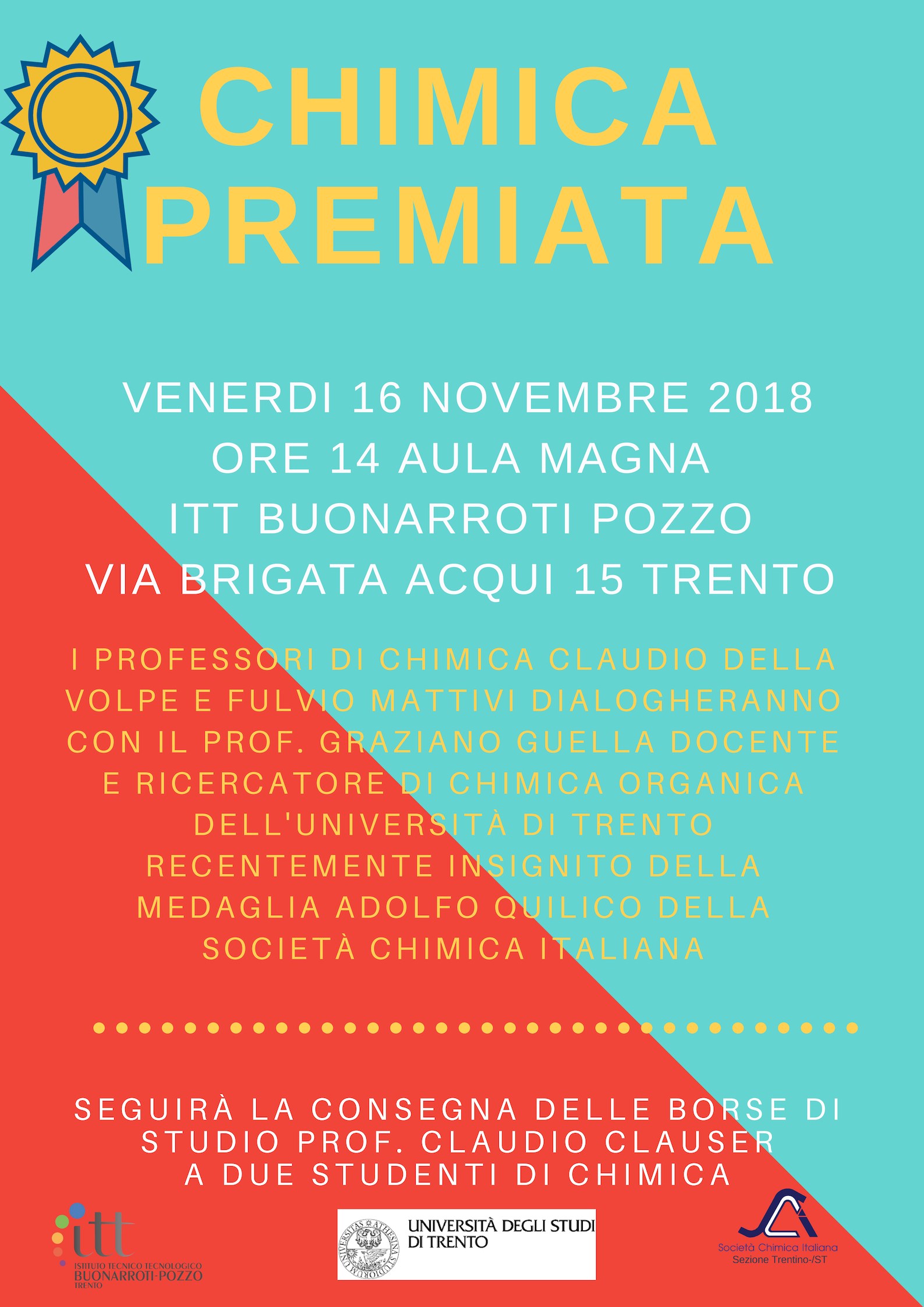La chimica premiata 16/11/2018 Trento
